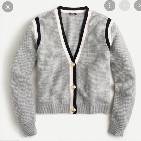 Waffle Knit Cashmere Cardigan XL